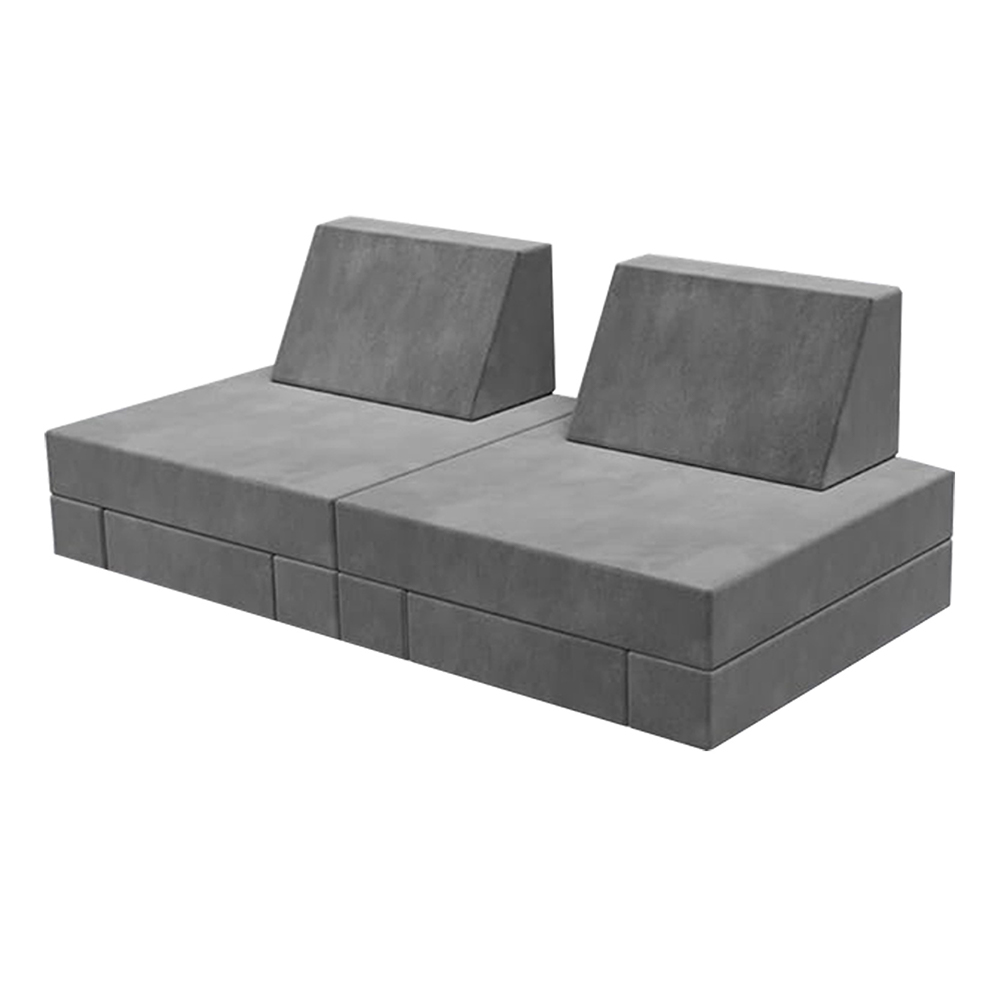 Eight-piece foldable children's building block sofa set