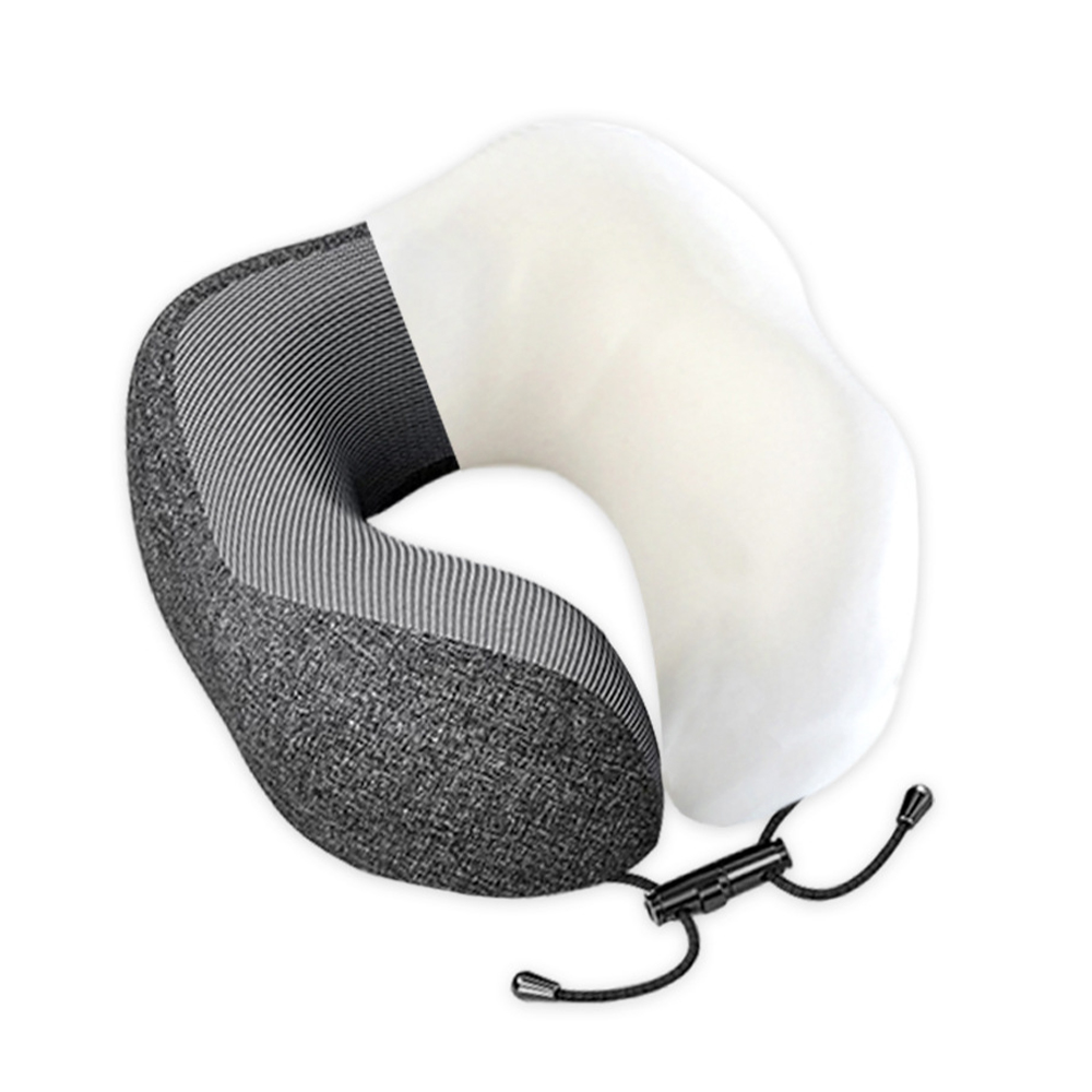 U-shaped na naaalis na memory foam na unan sa leeg