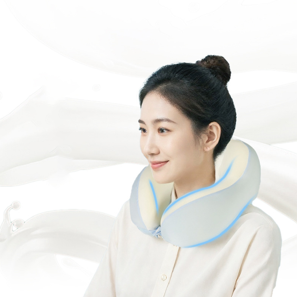 Milk silk memory foam U-shaped neck pillow