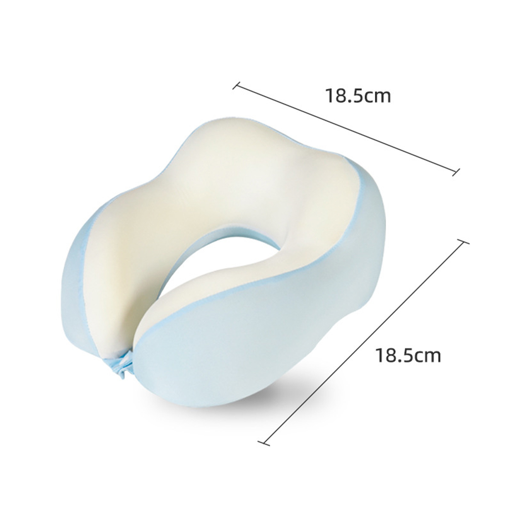 Milk silk memory foam U-shaped neck pillow