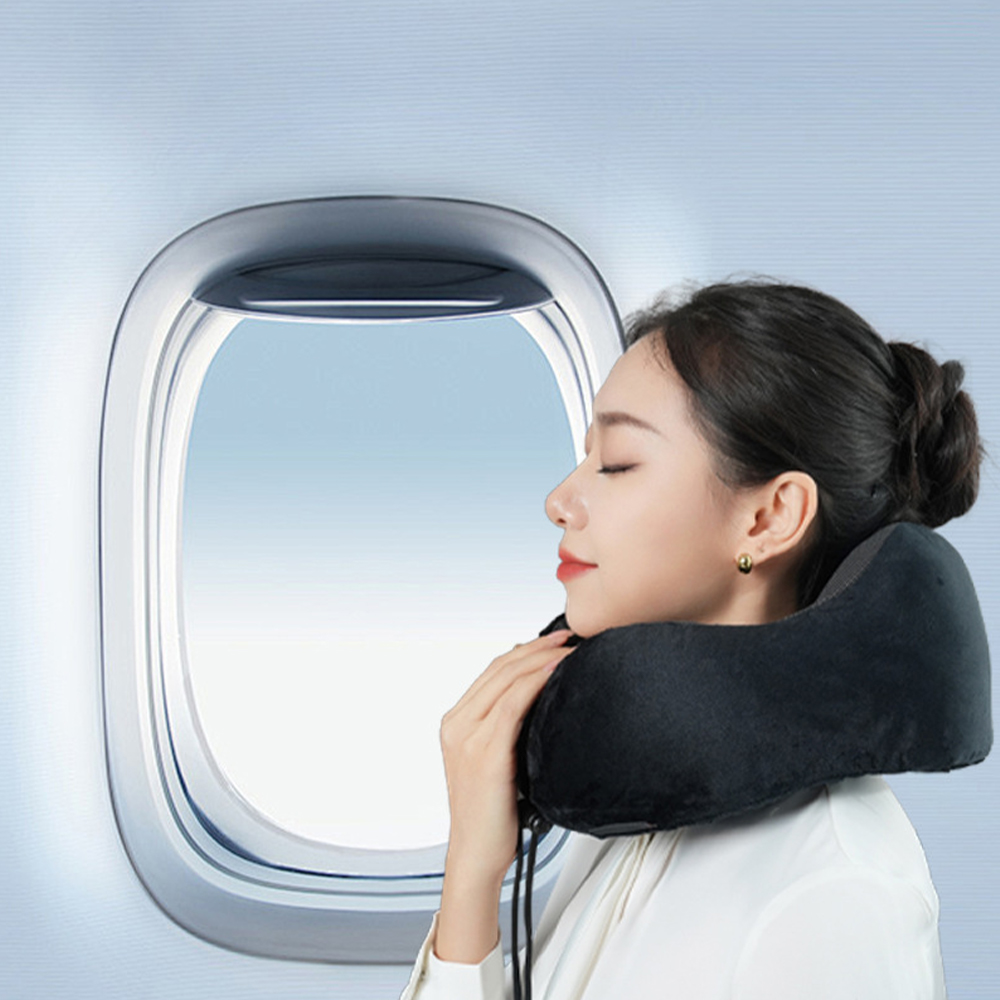 Portable memory foam neck pillow U-shaped