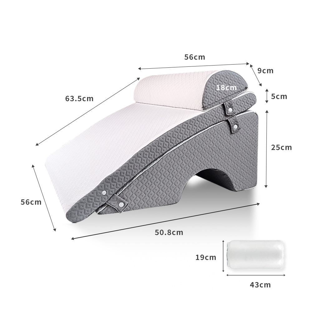 Three-piece memory foam pillow set