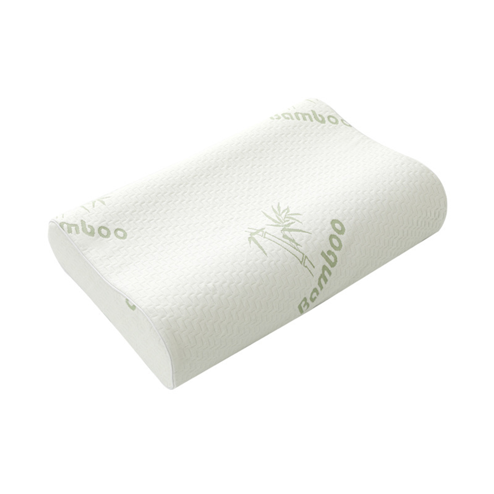 Wavy pattern memory foam pillow