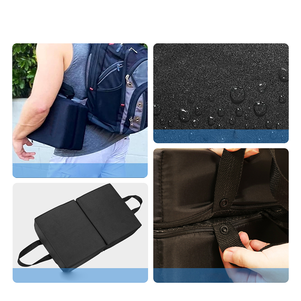 Foldable memory foam seat cushion