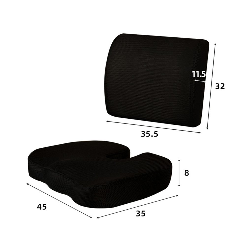 Memory foam backrest cushion