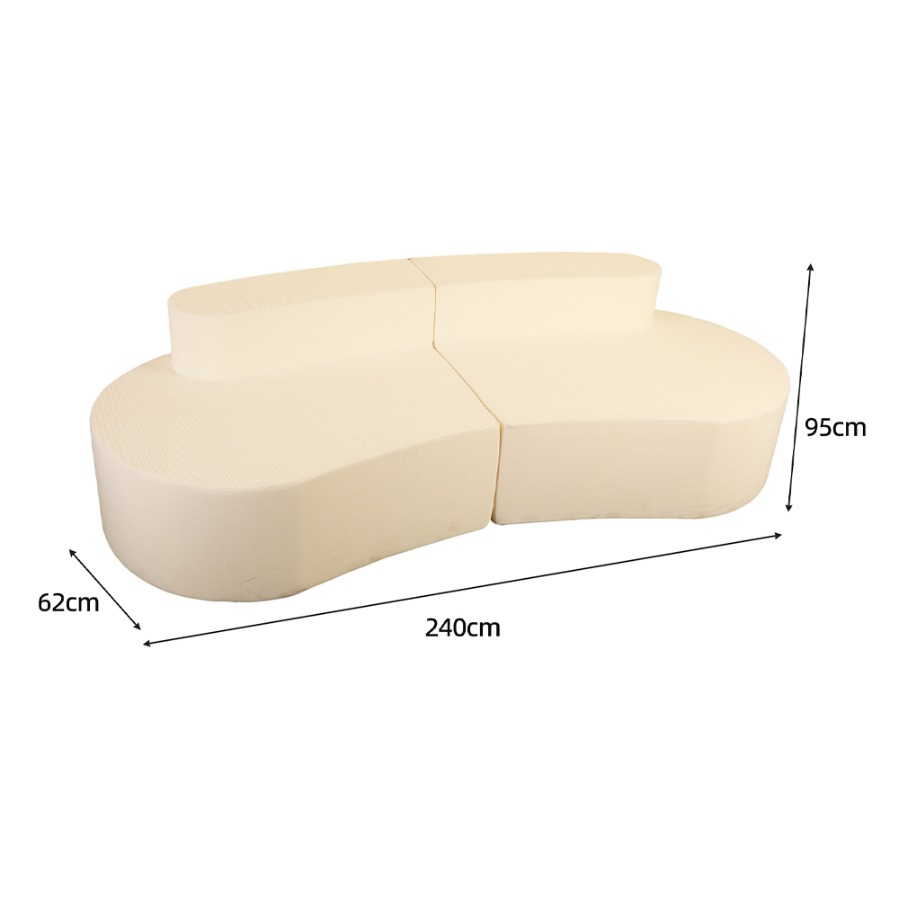 Patchwork na double sofa