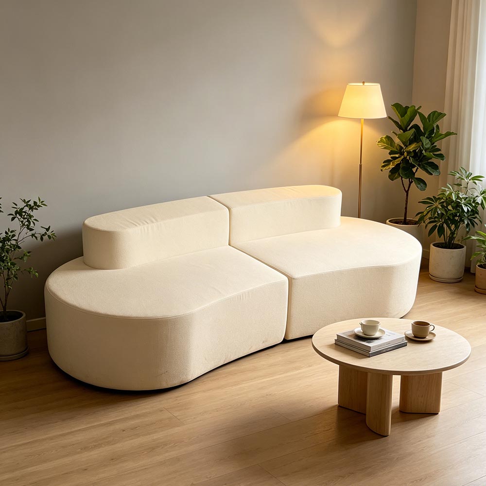 Patchwork na double sofa