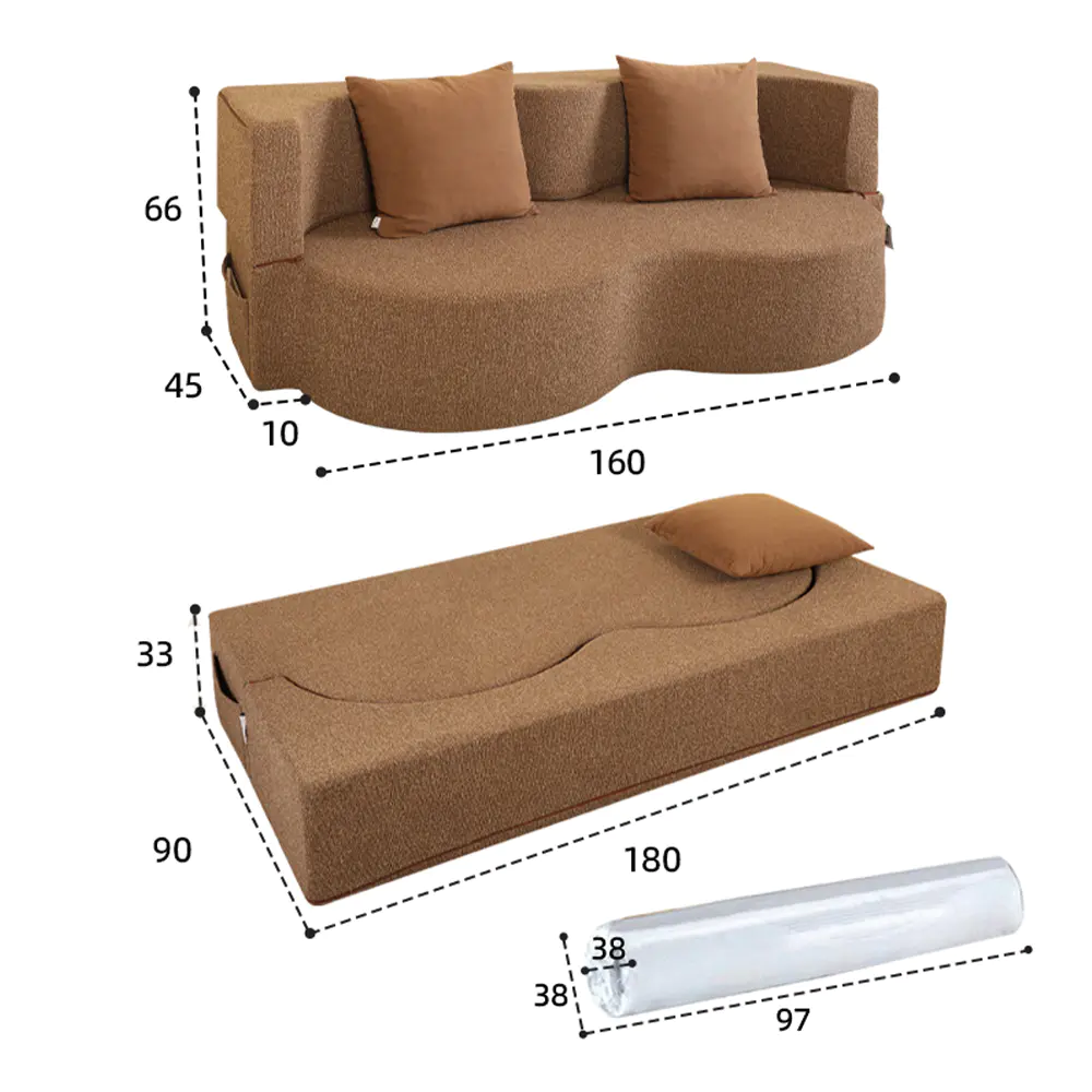 Natitiklop na double sofa
