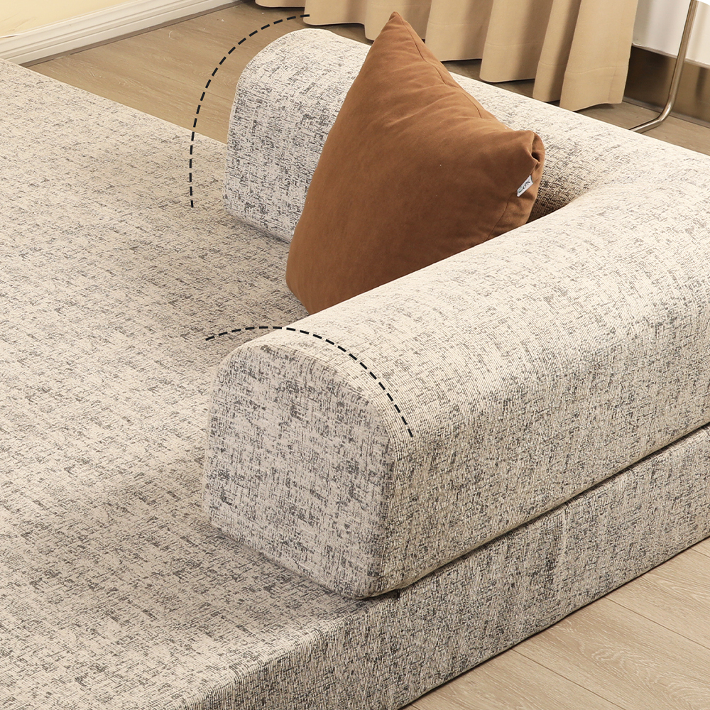 U-shaped semi-enclosed double sofa