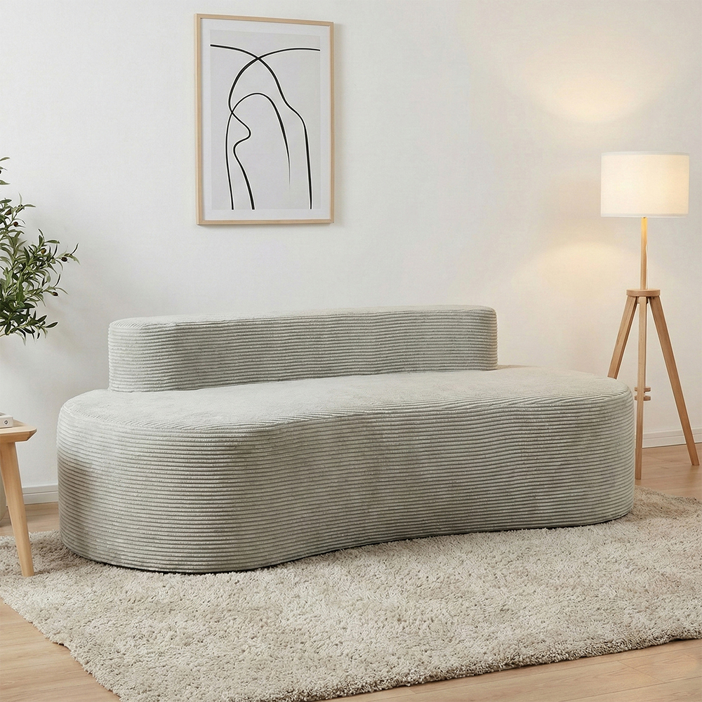 Gray na double sofa