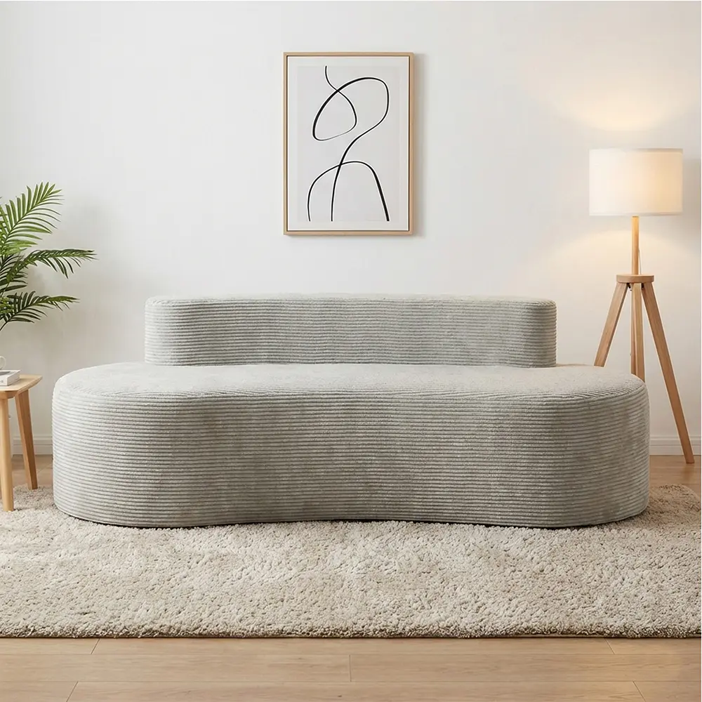 Gray na double sofa