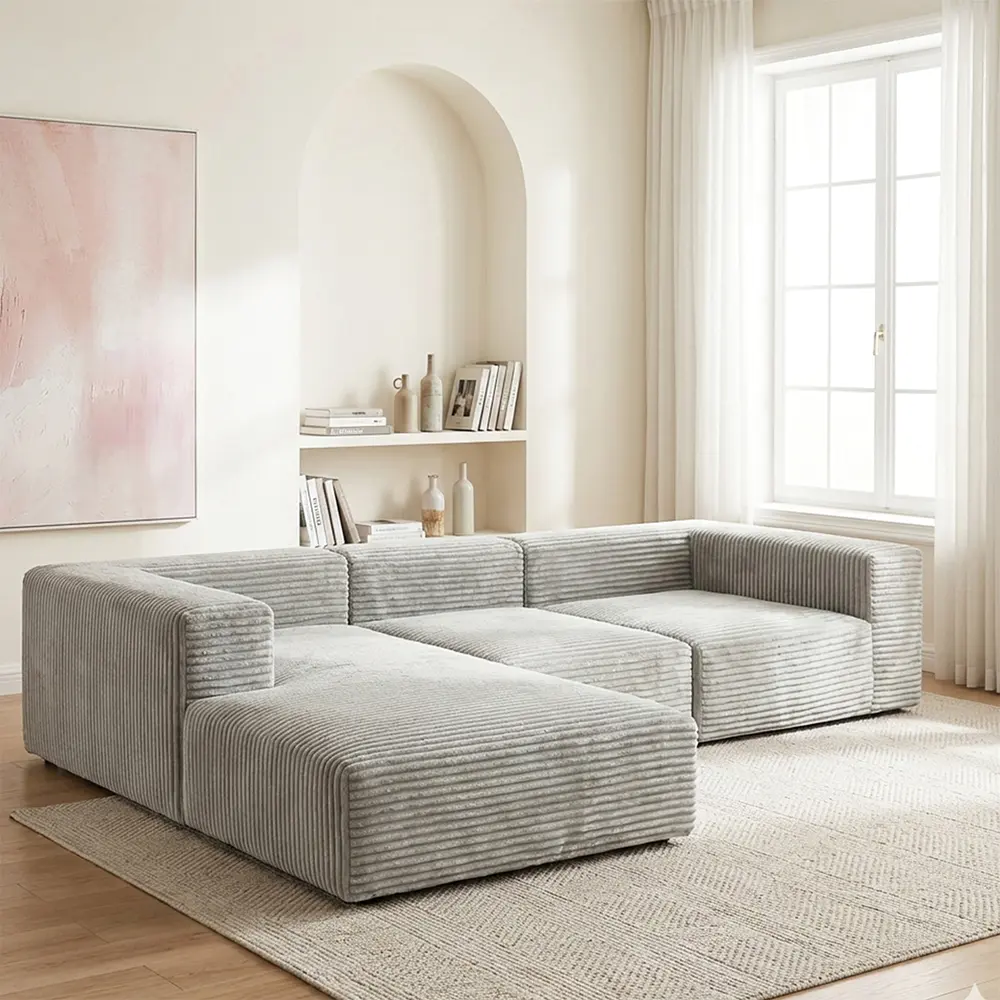 Gray na multi-seater na sofa
