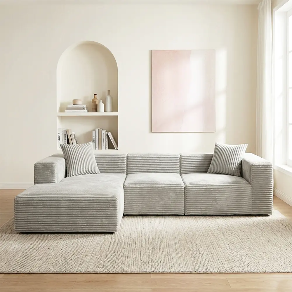 Gray na multi-seater na sofa