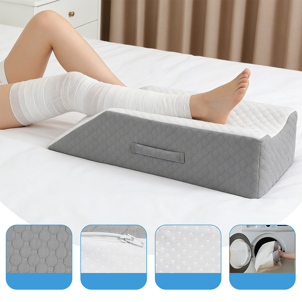Naka-ukit na memory foam leg pillow