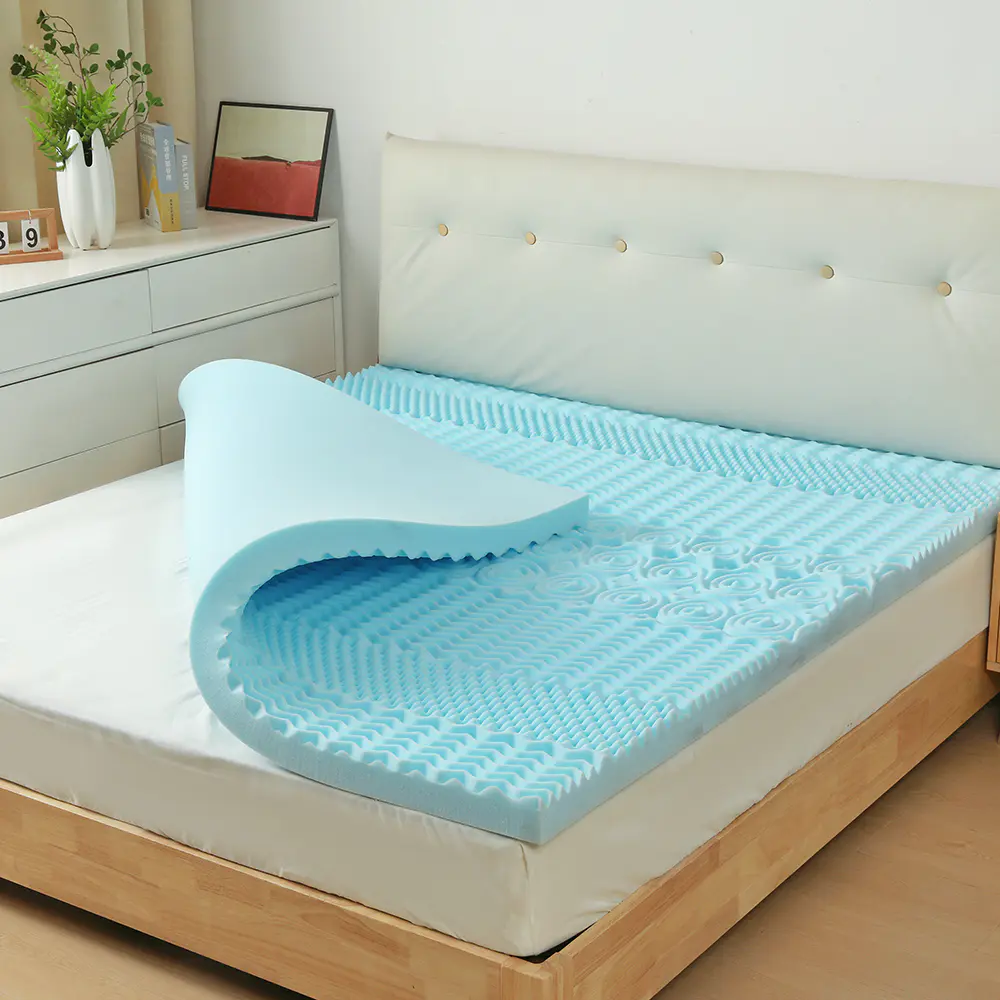 Embossed memory foam gel mattress