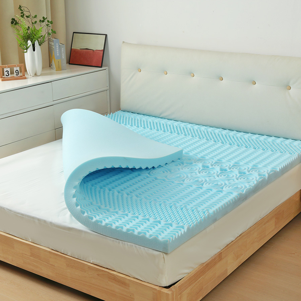 Embossed memory foam gel mattress